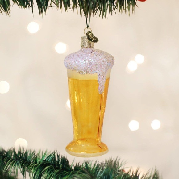 Old World Christmas Craft Beer Ornament - Picture 2 of 3